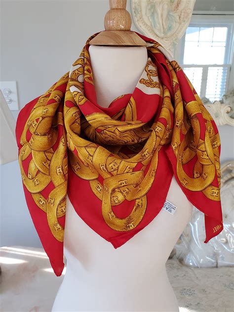 chanel wool scarves|vintage chanel scarves.